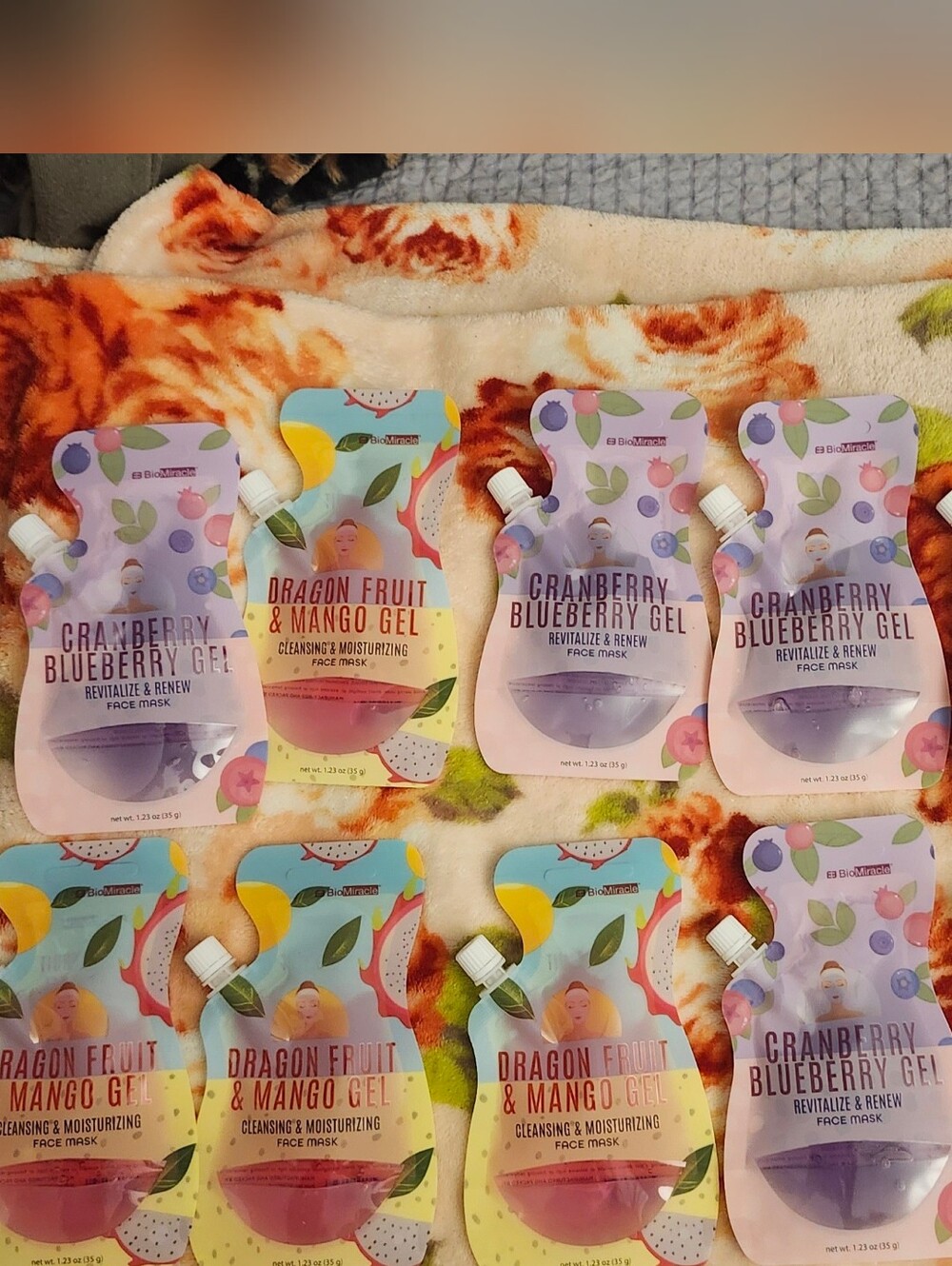 Skincare Cranberry Blueberry Gel Face Mask - Purple